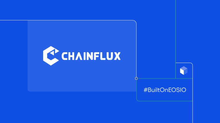 #BuiltOnEOSIO Chainflux feature image